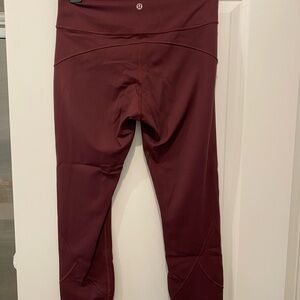 Burgundy LuluLemon Leggings
